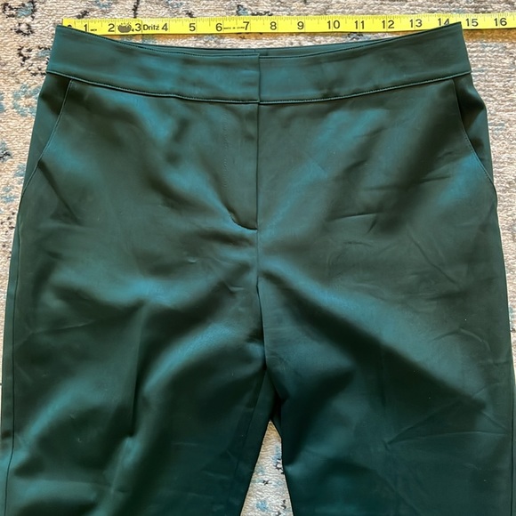 ST. JOHN Green Stretch Wool Dress Pants Size 4 - Picture 5 of 15
